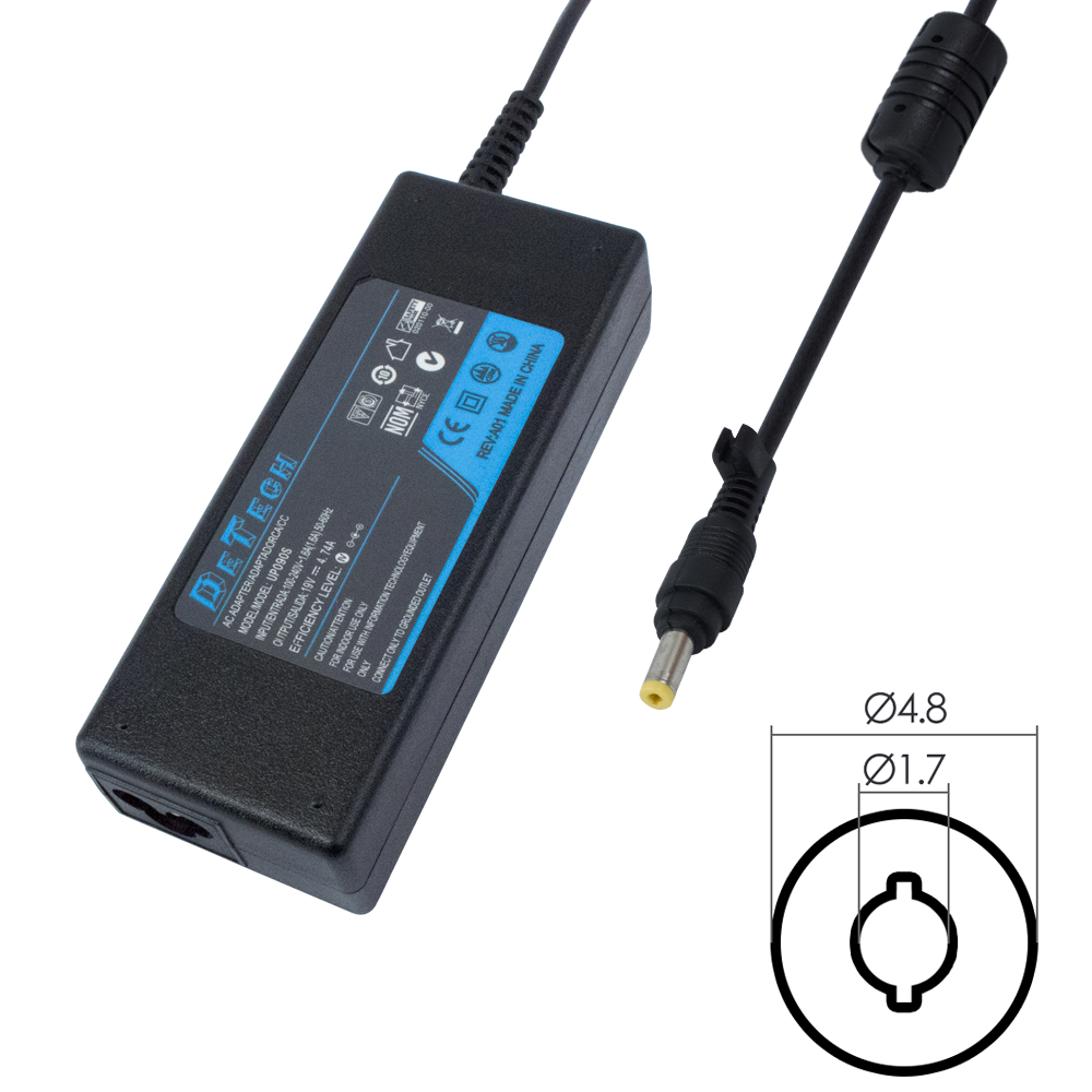 Адаптер DeTech за HP 70W 18.5V/3.8A 4.8*1.7