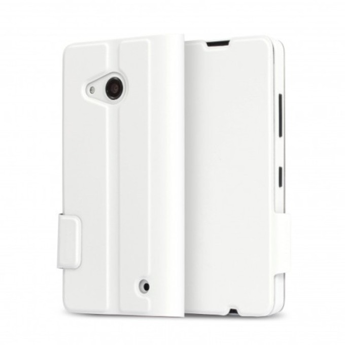 Кожен калъф с флип дизайн тип портфейл за Microsoft Lumia 550