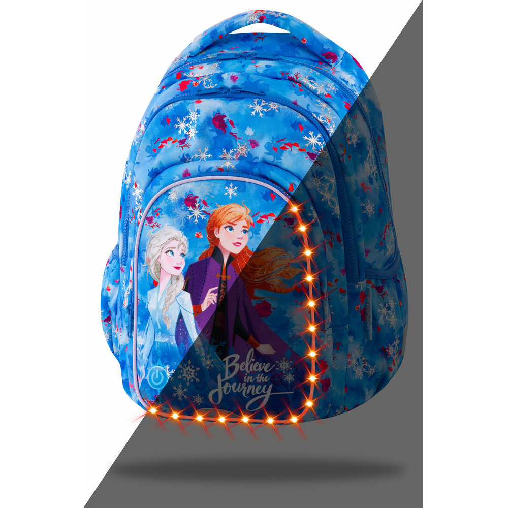 Ученическа светеща раница CoolPack Spark L Frozen Dark LED