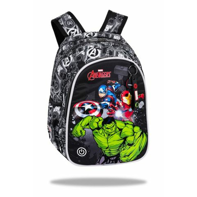 Светеща ученическа раница CoolPack Jimmy Avengers