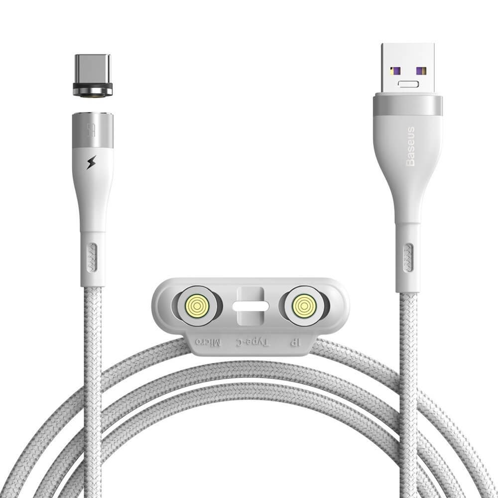 Кабел Baseus Zinc Magnetic Safe Fast Charging Data Cable (CA1T3-B02)