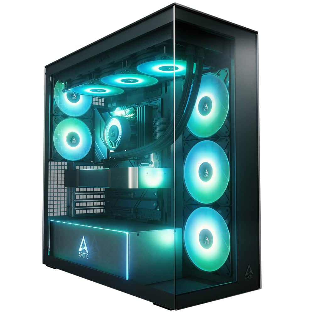 Кутия Arctic Xtender Mirror - Black Mid-Tower