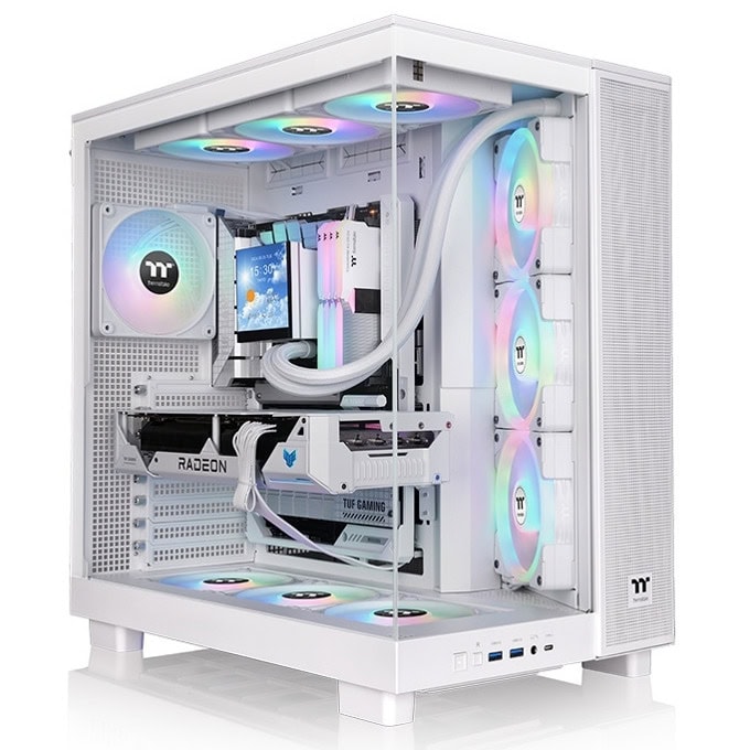 Кутия Thermaltake View 380 XL TG ARGB Snow