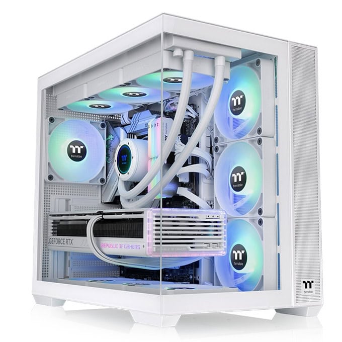 Кутия Thermaltake View 380 TG ARGB Snow