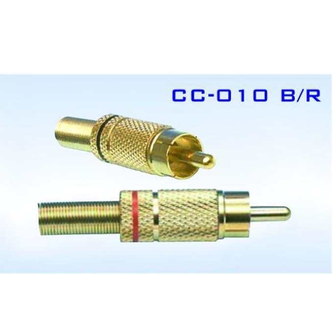 Конектор Royal F-841 GOLD Red