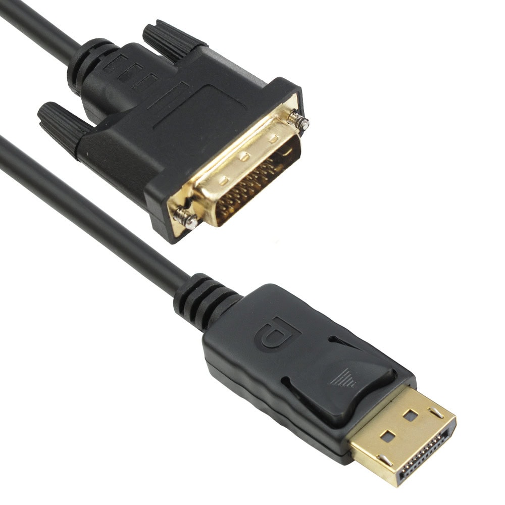 Кабел DP(м) към DVI(м)
