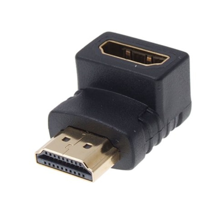 Преходник HDMI male към HDMI female 90 degree
