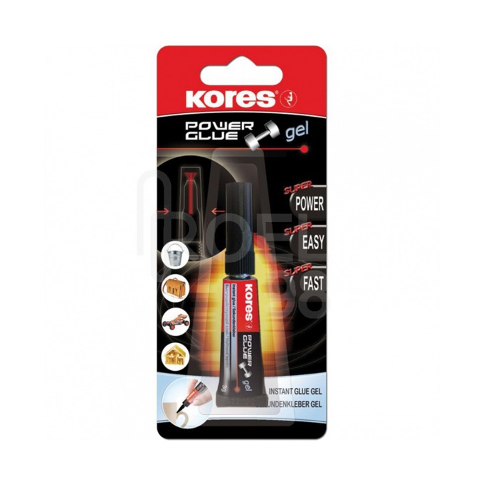 Секундно еластично лепило Kores Power Gel