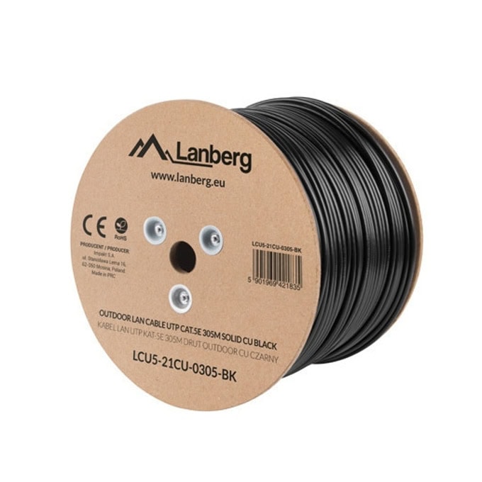 Кабел Lanberg LCU5-21CU-0305-BK