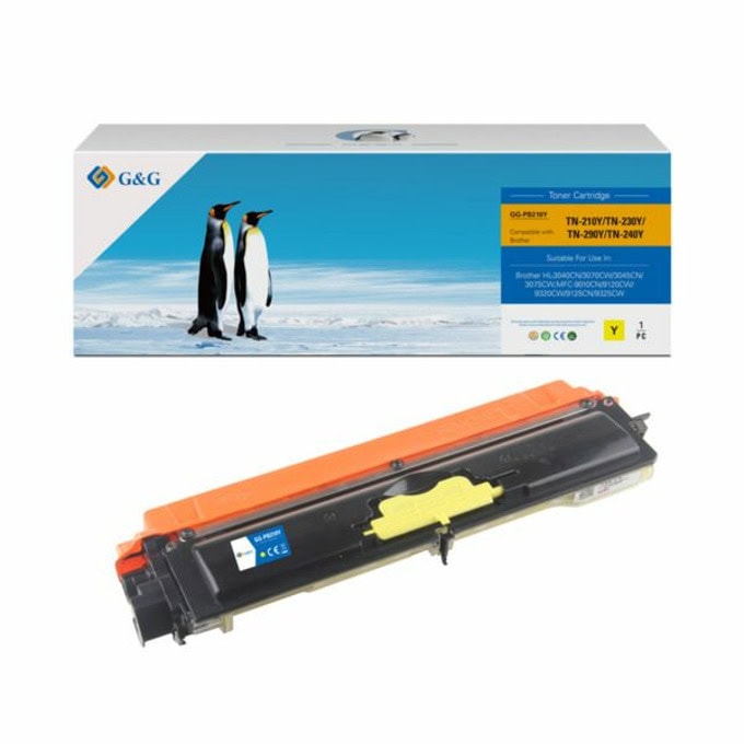 Касета за BROTHER HL 3040CN/3070CW/DCP9010CN/MFC9120CN/9320CW - Yellow - P№ NT-CB210Y/NT-C3040Y - G&G - Неоригинален заб.: 1400k