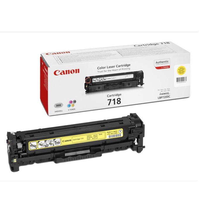 Тонер касета за Canon LBP 7200/MF 8330/8350 - Yellow - P№ CR2659B002AA - CRG-718Y - заб.: 2900 к