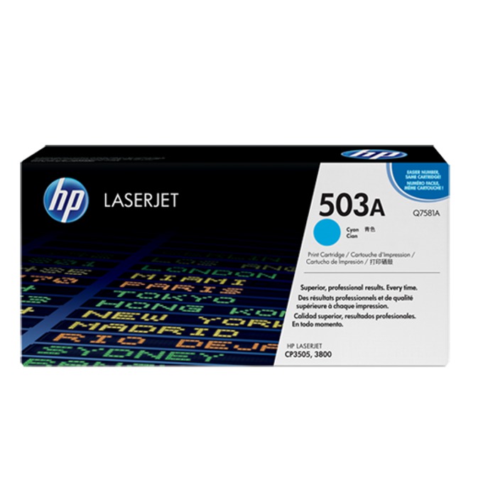 Касета за HP COLOR LASER JET CP3505 /3800 - Cyan - P№ Q7581A - заб.: 6000k