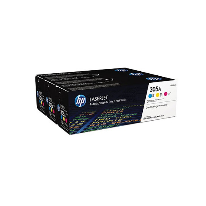 Касета за HP COLOR LASER JET PRO 300/400 Color Printer/MFP series - TRIPLE PACK - C/M/Y - CE411/412/413 - P№ CF370AM - заб.: 3x2600 брой копия