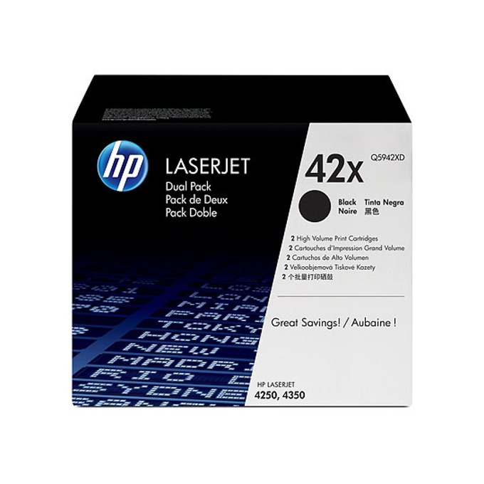 Касета за HP LASER JET SMART PRINT 4250/4350 - Twin pack - P№ Q5942XD - заб.: 2x20000k