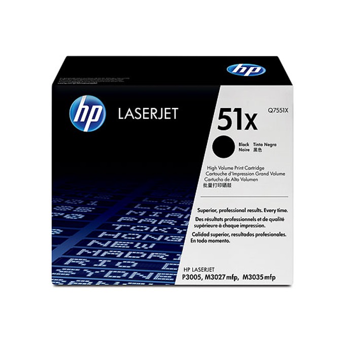 Касета за HP LASER JET P3005 /M3035mfp/M3027mfp - P№ Q7551X - заб.: 13000k