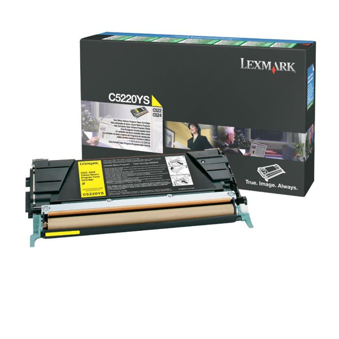 Касета за LEXMARK OPTRA C 522/524/530/532/534 - Yellow - Return program cartridge - P№ C5220YS - заб.: 3000k