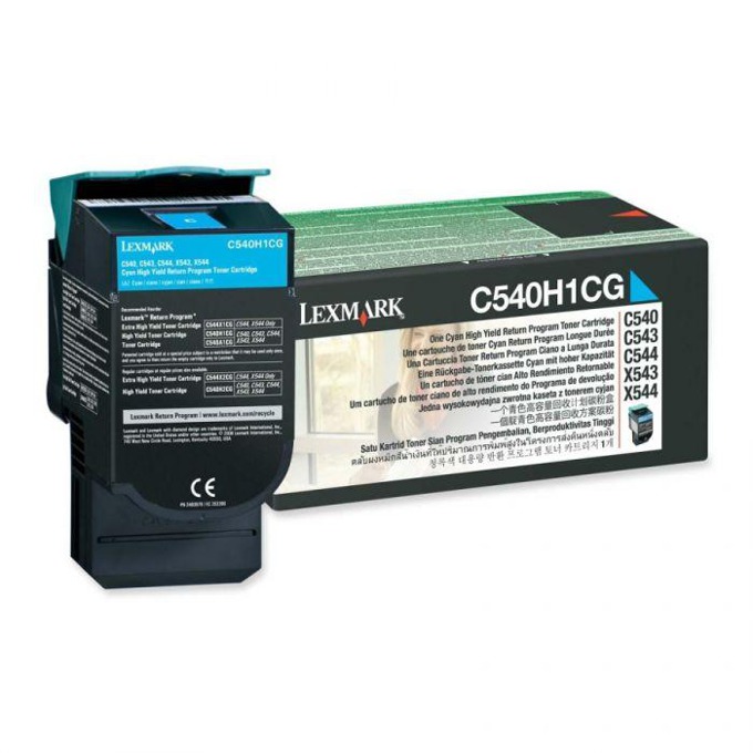 Касета за LEXMARK OPTRA C 540 series/X540 series - Cyan - Return program cartridge High Yield - P№ C540H1CG - заб.: 2000k
