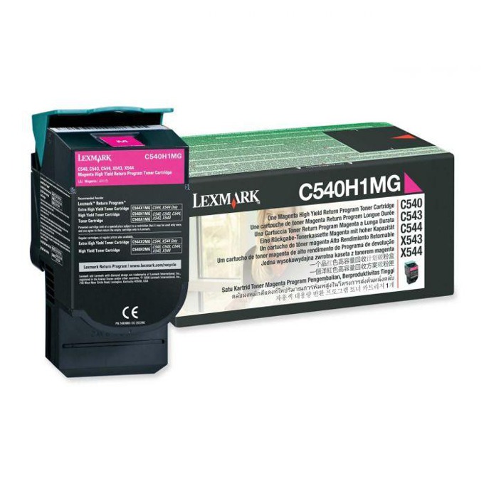 Касета за LEXMARK OPTRA C 540 series/X540 series - Magenta - Return program cartridge High Yield - P№ C540H1MG - заб.: 2000k