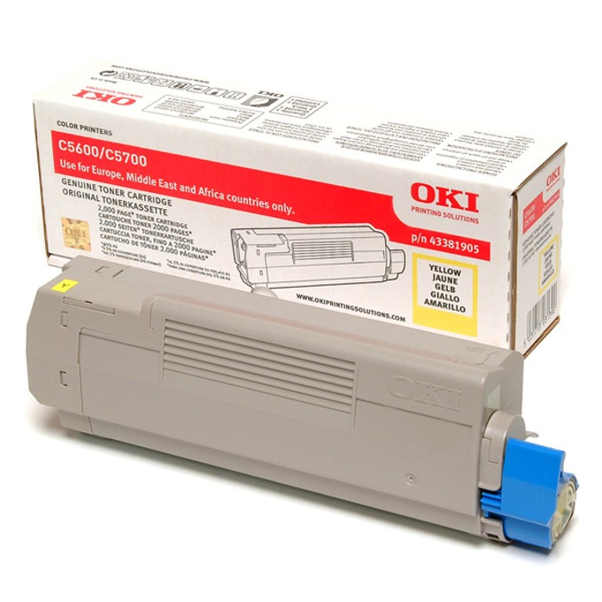 Касета за OKI C 5600/5700 - Yellow - P№ 43381905 - заб.: 2000k