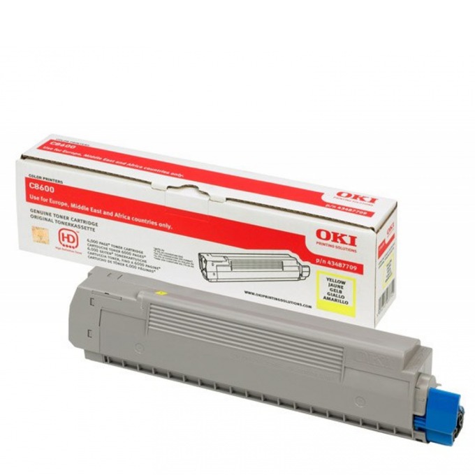 Касета за OKI C 8600/8800 - Yellow - P№ 43487709 - заб.: 6000k