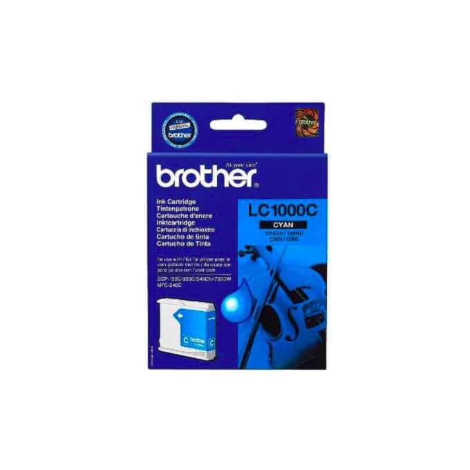 Касета за BROTHER MFC 240C/440C/465/660/680/845/885/DCP 130C/330/350/540/560/750/770 - Cyan - LC1000C - заб.: 400k