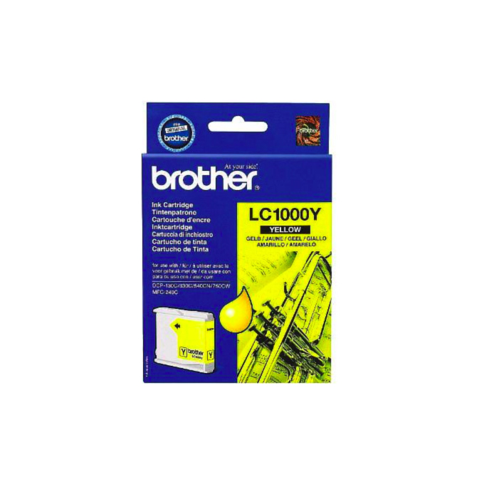 Касета за BROTHER MFC 240C/440C/465/660/680/845/885/DCP 130C/330/350/540/560/750/770 - Yellow - LC1000Y - заб.: 400k