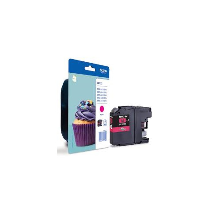 Касета за BROTHER DCP J4110DW/MFCJ4410DW/MFCJ4510DW - Magenta - LC123M - заб.: 600k