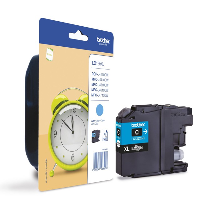 Касета за BROTHER DCP J4110DW/MFCJ4410DW/MFCJ4510DW - Cyan - LC125XLC - заб.: 1200k