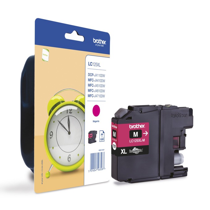 Касета за BROTHER DCP J4110DW/MFCJ4410DW/MFCJ4510DW - Magenta - LC125XLM - заб.: 1200k