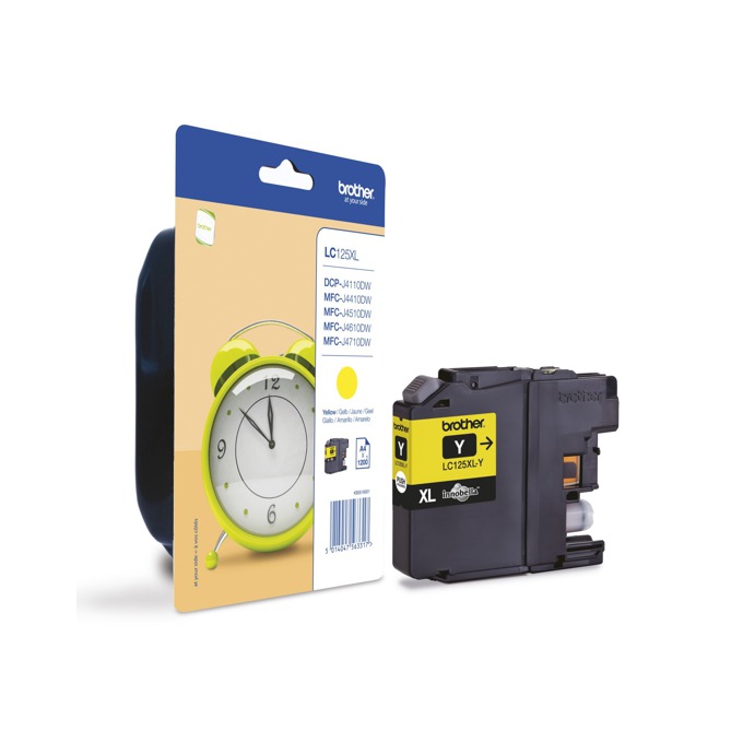 Касета за BROTHER DCP J4110DW/MFCJ4410DW/MFCJ4510DW - Yellow - LC125XLY - заб.: 1200k
