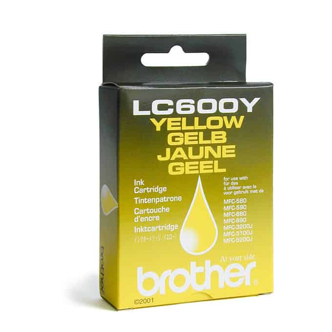 Касета за BROTHER MFC 580/590/880/890 MFC-3200J/5100J/5200J - Yellow - P№LC600Y - заб.: 450k