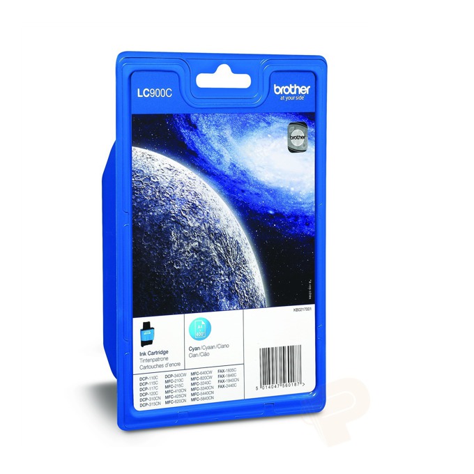 Касета за BROTHER MFC 210C/410CN/620CN/3240CN/3340CN/5540CN/5840CN/DCP-110C/310CN/1835CN/1840C/FAX 1940CN/2440 - Cyan - LC900C - заб.: 400k