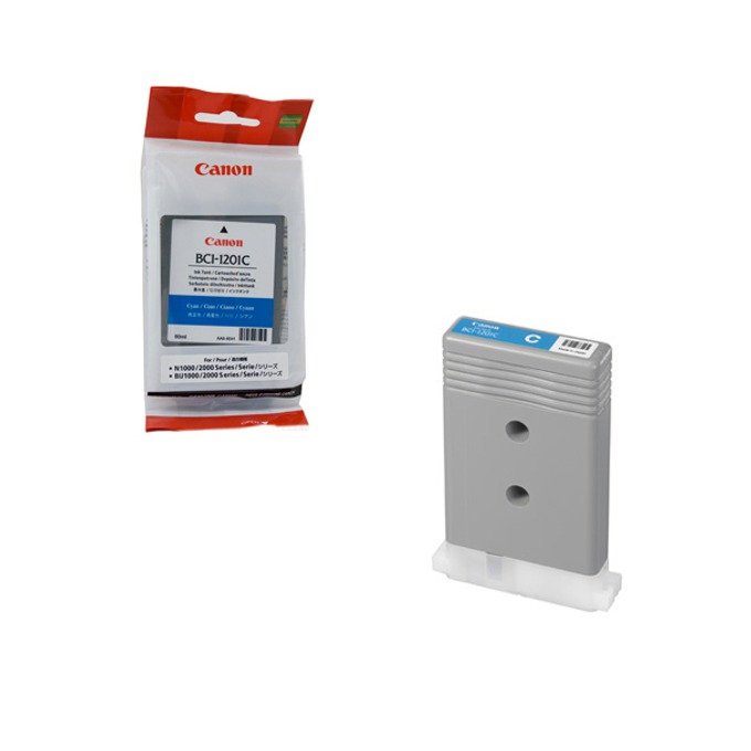 Касета CANON N1000/2000 Series/BIJ1000/2000 Series - Cyan - BCI-1201C - заб.: 80ml/3470p