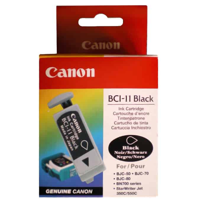 Касета CANON BJ BJC-50/70/80 - Black - BCI-11 - заб.: 3x9ml