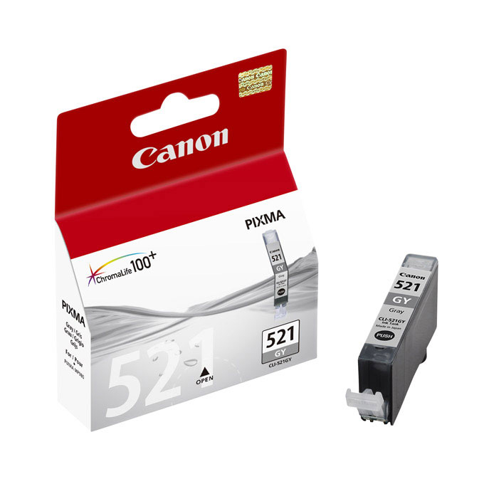 Касета CANON PIXMA iP 3600/4600/MP540/MP620/MP630/MP980 - Grey ink tank - CLI-521GY - заб.: 9ml
