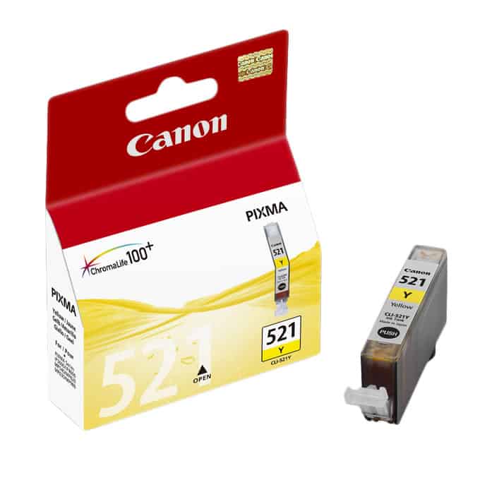 Касета CANON PIXMA iP 3600/4600/MP540/MP620/MP630/MP980 - Yellow ink tank - P№ 2936B001/ CLI-521Y - заб.: 9ml