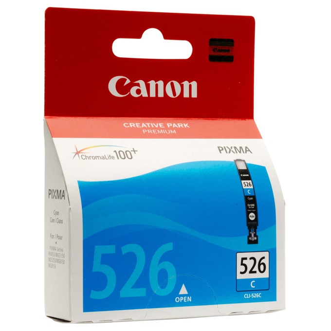 Касета CANON PIXMA iP 4850/MG5150/5250/6150/8150 - Cyan ink tank - P№ 4541B001 /CLI-526C - заб.: 9ml