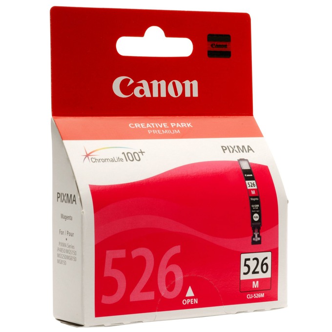 Касета CANON PIXMA iP 4850/MG5150/5250/6150/8150 - Magenta ink tank - P№ 4542B001 /CLI-526M - заб.: 9ml