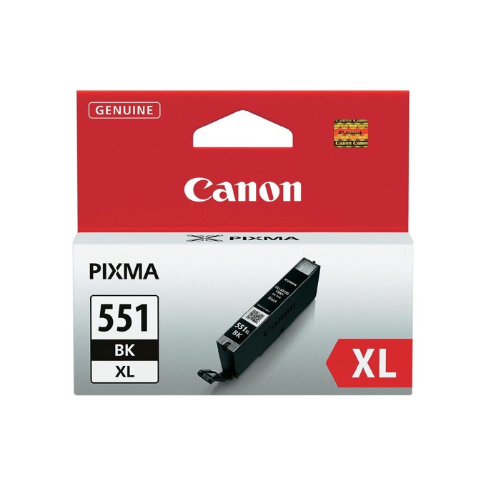 Касета CANON PIXMA IP7250/iP8750/iP8750/iX6850/MG5450/MG6350/MG6450/MG6650/MG7150/MG7550/MX725/MX925 - Black ink tank - CLI-551XLBK - P№ 6443B001 - заб.: 4400p