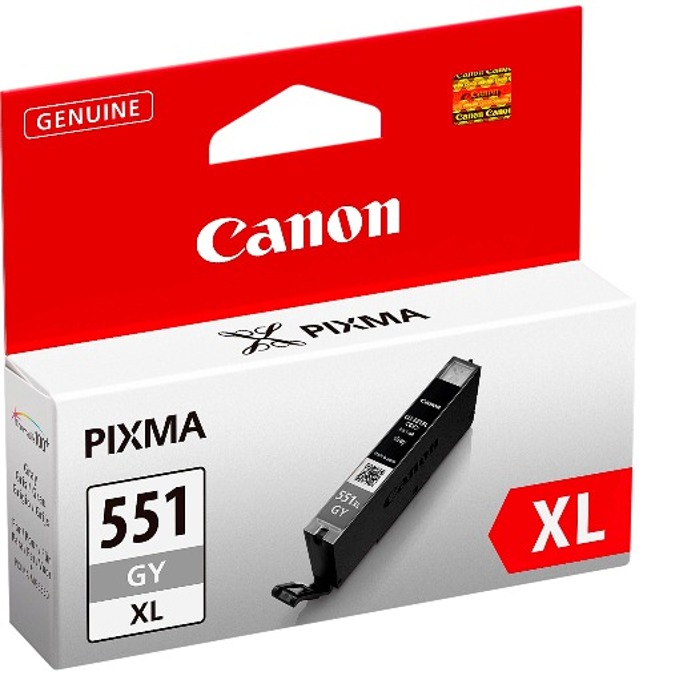 Касета CANON PIXMA MX725/MG5650/iP8750/iX6850 - Grey ink tank - CLI-551XLGY - P№ 6447B001 - заб.: 3300p