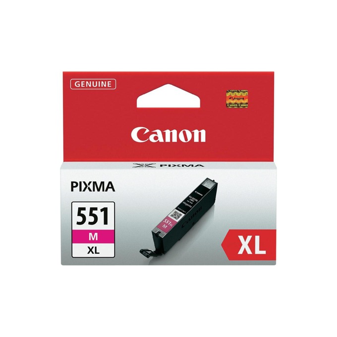 Касета CANON PIXMA IP7250/iP8750/iP8750/iX6850/MG5450/MG6350/MG6450/MG6650/MG7150/MG7550/MX725/MX925 - Magenta ink tank - CLI-551XLM - P№ 6445B001 - заб.: 650p