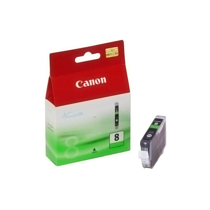 Касета CANON PIXMA iP 4200/5200/5200R/6600D/ MP 500/800 - Green ink tank - CLI-8G - заб.: 13ml