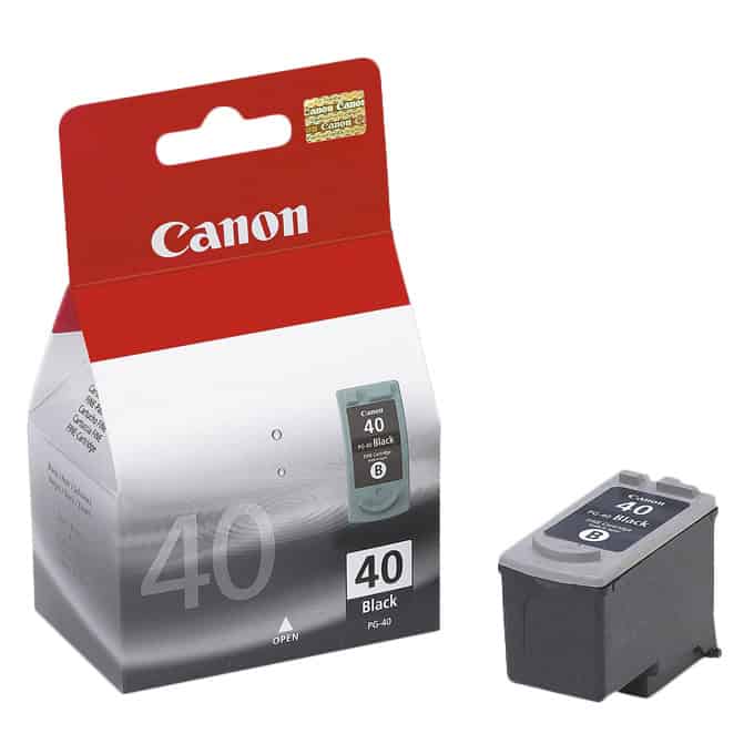 Касета CANON PIXMA iP 1200/1600/2200/ MP 150/170/450 - Black ink cartridge - PG-40 - заб.: 16ml