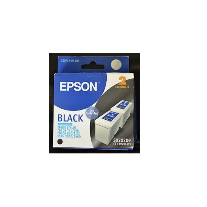Касета за EPSON STYLUS 740/760/860/1160 - Black twin pack S020189 - P№ S020209
