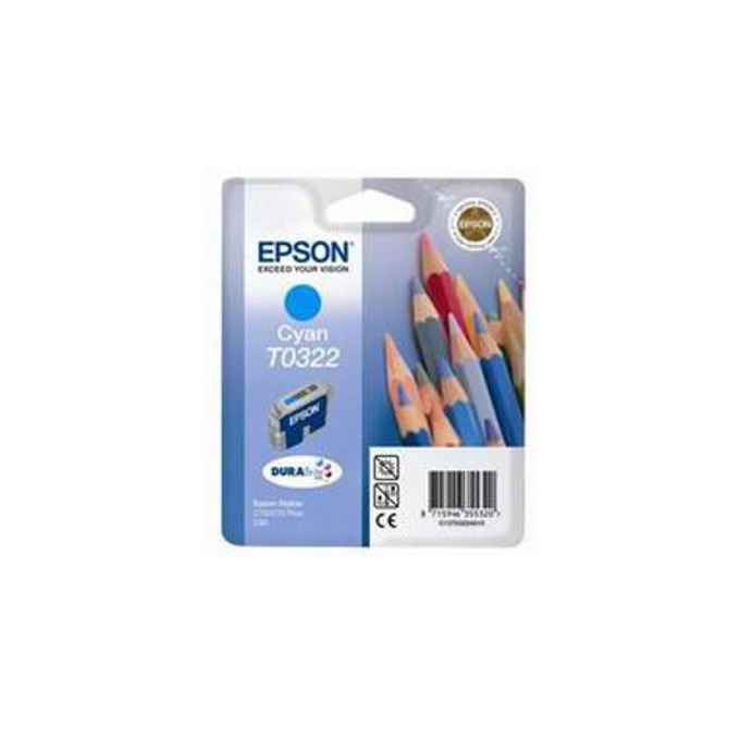 Касета за EPSON STYLUS C 70/C80 - Cyan - P№ T0322