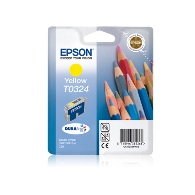 Касета за EPSON STYLUS C 70/C80 - Yellow - P№ C13T03244010