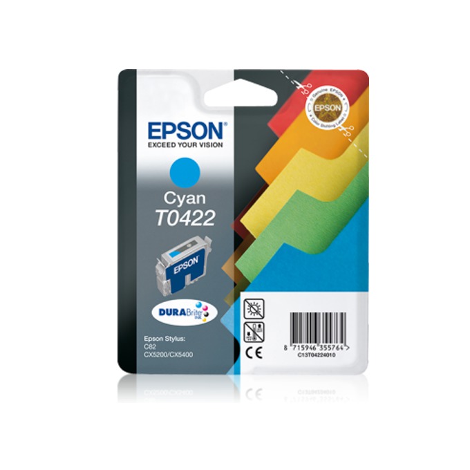 Касета за EPSON STYLUS C 82/CX5100/CX5200 - Cyan - P№ C13T04224010