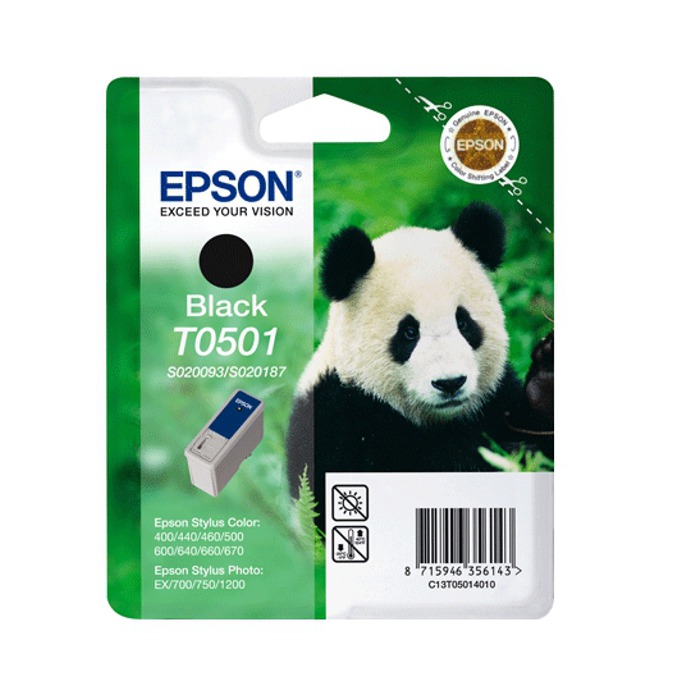 Касета за EPSON STYLUS 400/440/460/500/600/640/660/PHOTO 750/1200 - S020187/S020093 - Black - P№ C13T050140
