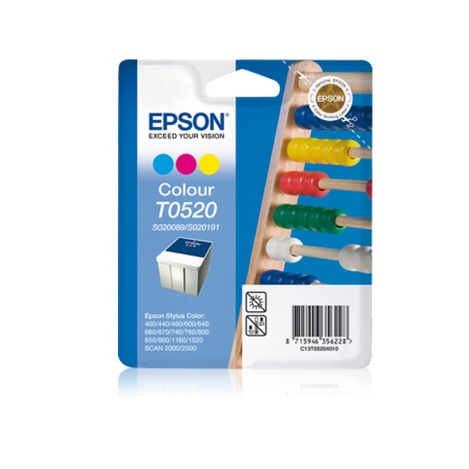 Касета за EPSON STYLUS COLOR 400/440/460/500/600/640/660/670/740/760/800/850/1160/1520 - S020191/S020089 - Color - P№ C13T05204010