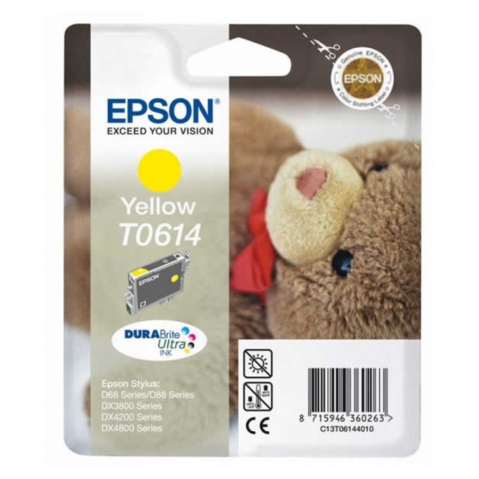 Касета за EPSON STYLUS D88 Photo Editon /D68Pe/D88PE/DX4800/DX4850/DX4200/DX3800/DX3850 - Yellow - P№ C13T061440 - заб.: 8ml